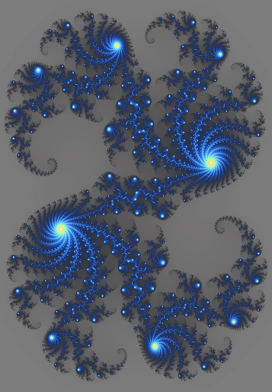 Blue fractal pattern representing Fractal Context